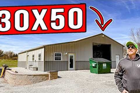 CONTRACTORS DREAM SETUP! 10 ACRES + POLE BARN! [SUTTON OUTDOORS SHOP TOUR]