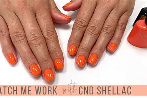 Full Salon Manicure w/CND Shellac [Watch Me Work/Just Music/ASMR]