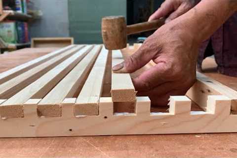 Amazing Design And Craftsmanship // Easy Way To Make Storage Shelves From Recycled Wood