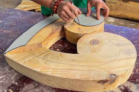 UNIQUE ROUND TABLE //Incredible Woodworking Projects