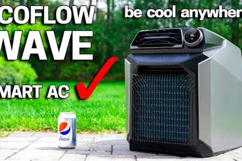 COLDEST PORTABLE AC Works Anywhere - ECOFLOW WAVE REVIEW &amp; TEST!