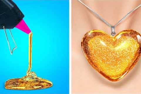 LOVELY JEWELRY CRAFTS || Hot Glue, 3D Pen, Epoxy Resin DIYs