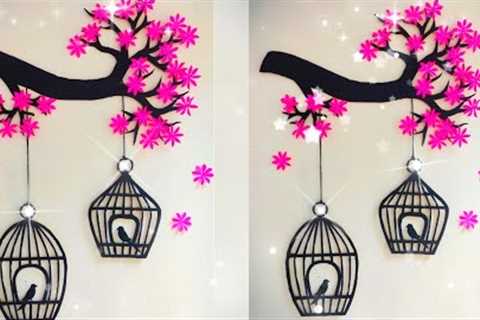 Cardboard crafts | Cardboard Crafts Wall Hanging ? | Love Birds wall hanging craft with cardboard ?