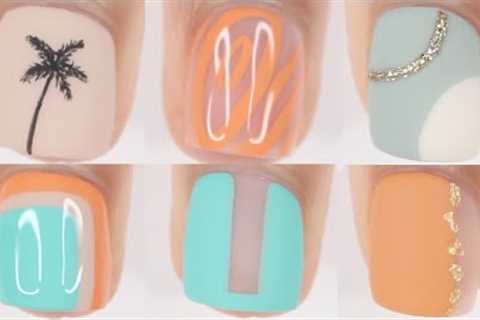6 SUMMER NAIL DESIGN IDEAS 2022 FOR SHORT NAILS | summer nail art compilations short nails