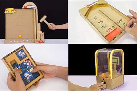 4 DIY Amazing game from cardboard | best out of waste