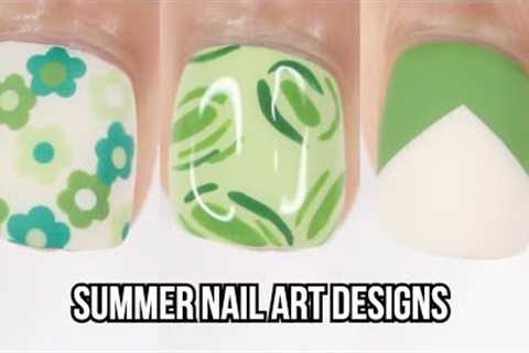 cute and trendy summer nail art! 5 summer nail designs for short nails