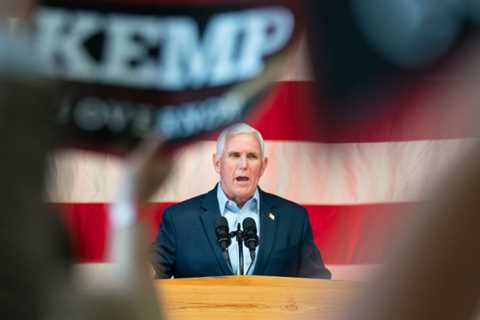 Pence rallies alongside Kemp on eve of Georgia’s G.O.P. primary for governor.