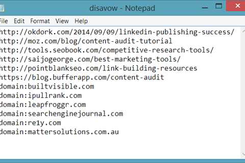 How to Disavow Backlinks For Your Website