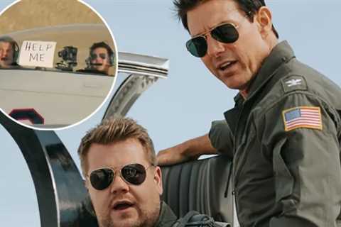 Tom Cruise Terrifies James Corden with Crazy Stunts in Top Gun Fighter Jet
