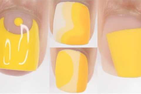 ☀️ YELLOW SUMMER NAIL IDEAS | cute and easy summer nail art 2022
