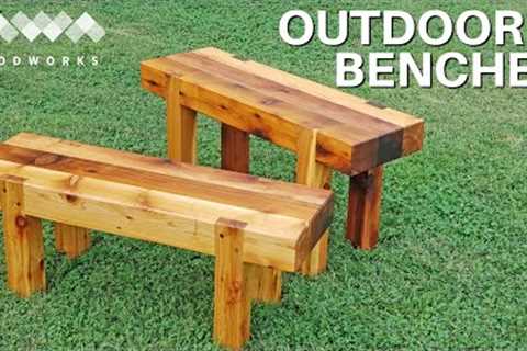 How to Build Outdoor Benches