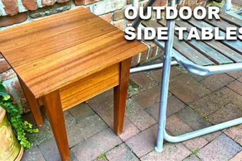How to Make Outdoor side Tables - Beginner Woodworking Project