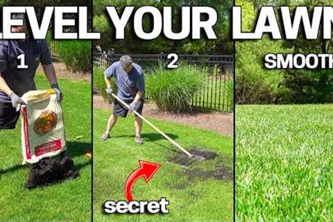 LEVELING a Bumpy LAWN the EASY Way