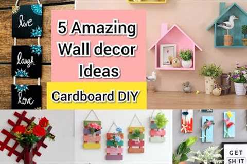 5 Easy Cardboard DIY| Home Decor Ideas|Wall Decor|Best out of waste|