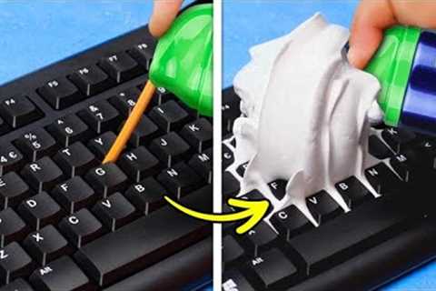 33 HANDY EVERYDAY LIFE HACKS || Genius DIY Ideas For Cleaning, Organization, Glue Gun And Slime