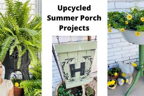 New 2022 Summer DIY Decor | Trash to Treasure | Upcycled Wood Projects | Porch Decor | DIY Paint