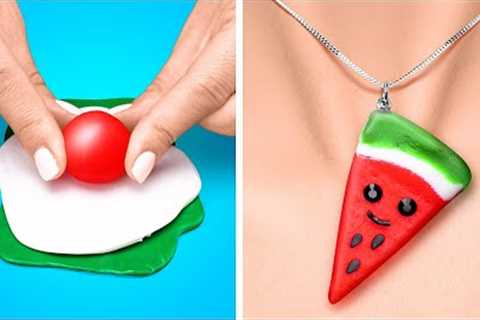 CUTE POLYMER CLAY CRAFTS || Mini Decor and DIY Jewelry