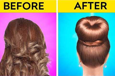 SMART HAIR HACKS || Cool Beauty Tips and Tricks! Makeup Tutorials | School Ideas &amp; Crafts by..