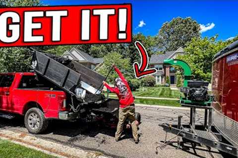 $1,100 MADE BY 3PM MOWING &amp; MULCHING [WATCH US DO IT]