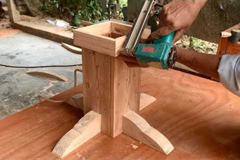 Amazingly Creative DIY Woodworking Ideas // Unique Table From Wooden Wheels