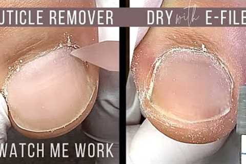 Pedicure, with and without e-file [Watch Me Work] ?