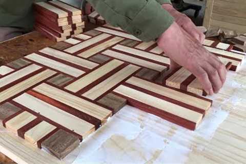 Small Wood Projects DIY - How To Make A 3d Art Table