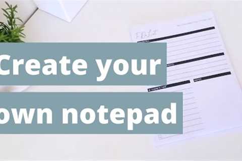 Create your own notepad using common household items | Padding a notepad | Glue your own notepad