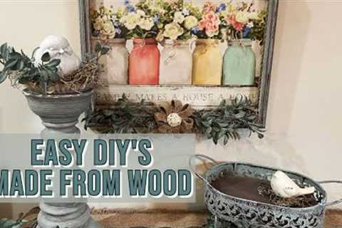 DIY Spring Decor | Budget Friendly | Thrift Flip &amp; Scrap Wood Projects