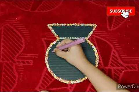 unique and easy wall hanging craft ideas | paper flower wall hanging| cardboard craft|