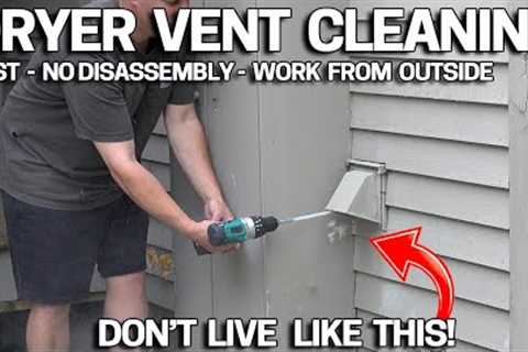 NO EASIER WAY to CLEAN a Dryer Vent FAST!
