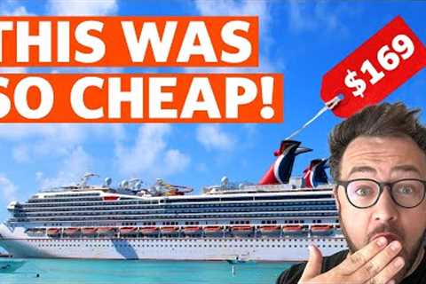 We Booked the Cheapest Cruise WE COULD FIND!