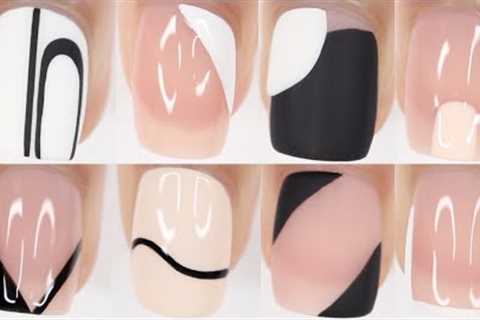 9 EASY NAIL IDEAS! | minimal nail art compilation | neutral nail art