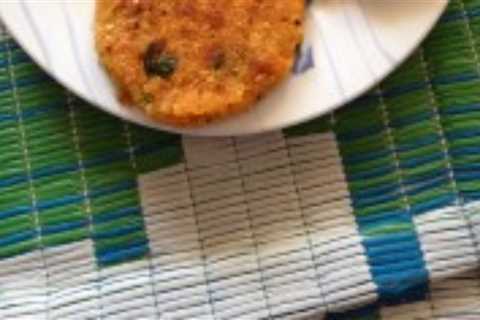 Healthy Indian Snack Recipe-Sweet Potato And Chickpea Patty