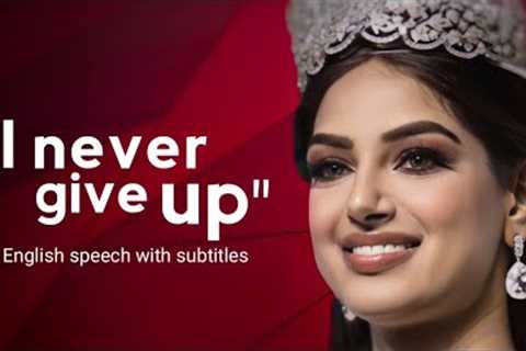 English speech of Harnaaz Sandhu | Motivational speech | Learn English 2022