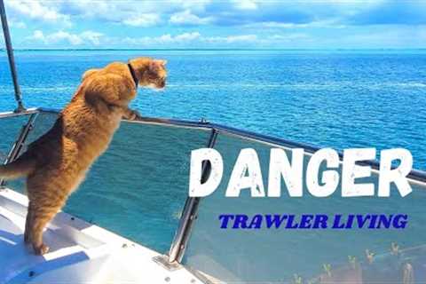 Current Cut A Dangerous Swift Cut || Laundry and Chores on a Boat || Living on  Trawler