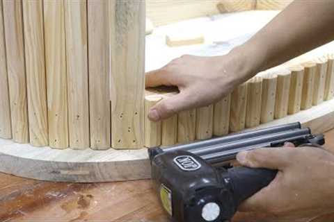 Amazing Beautiful Handicraft Woodworking Project // Unique Tea Table Design With Modern Style
