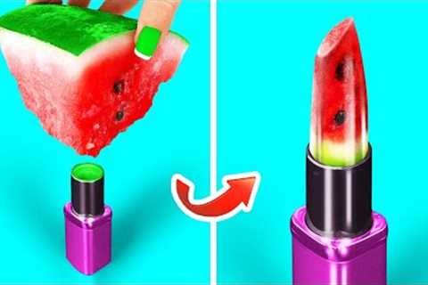 WEIRD AND FUNNY WAYS TO SNEAK MAKEUP || How to Not Get Caught! Cool Tricks and Hacks by 123 GO!