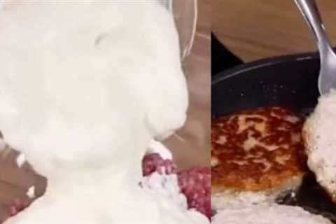 This Viral ‘Burger’ Recipe Made With Heavy Cream Has People Scratching Their Heads