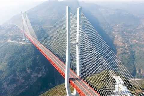 Aerial photography China Beipan River Bridge