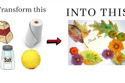 DIY Thanksgiving / Fall Decorations with things you already HAVE around the house