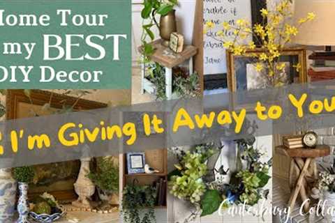 Home Tour of My Best DIY Decor Projects &amp; Huge Giveaway of Many of My DIY Decor Items