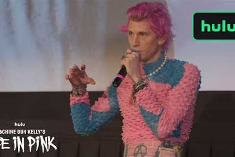MGK Life in Pink | Machine Gun Kelly Surprises Fans At Special Screening | Hulu
