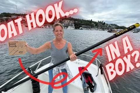 Unboxing the Revolve Carbon fiber roll-up boat hook! Coolest new boat Tech? Yup!