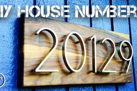DIY HOUSE NUMBERS MAKEOVER // SCRAP WOOD PROJECTS