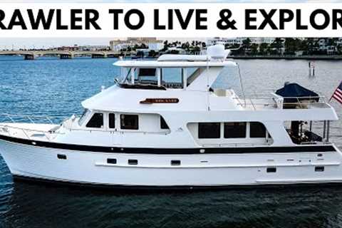 $1,649,000 2007 OUTER REEF 650 Long Range Cruiser / Liveaboard Trawler Yacht Tour