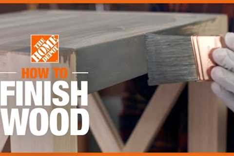 How to Finish Wood 101 | Simple Wood Projects | The Home Depot