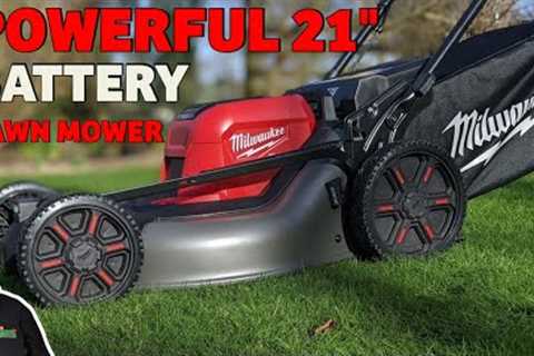 Milwaukee M18 Lawnmower | FAST and POWERFUL | We couldn't keep up with it