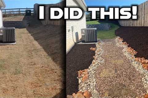 Teacher creates shocking lawn &amp; landscaping transformation on summer break by himself! You can..