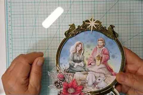 Nativity Snow globe card project share.👀