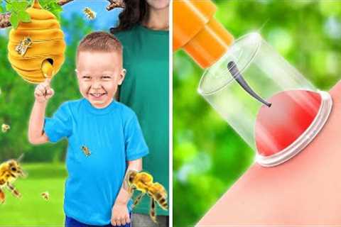 TRAVEL HACKS FOR BEST PARENTS || Funny Camping Gadgets! Parenting DIY Ideas By 123 GO! TRENDS